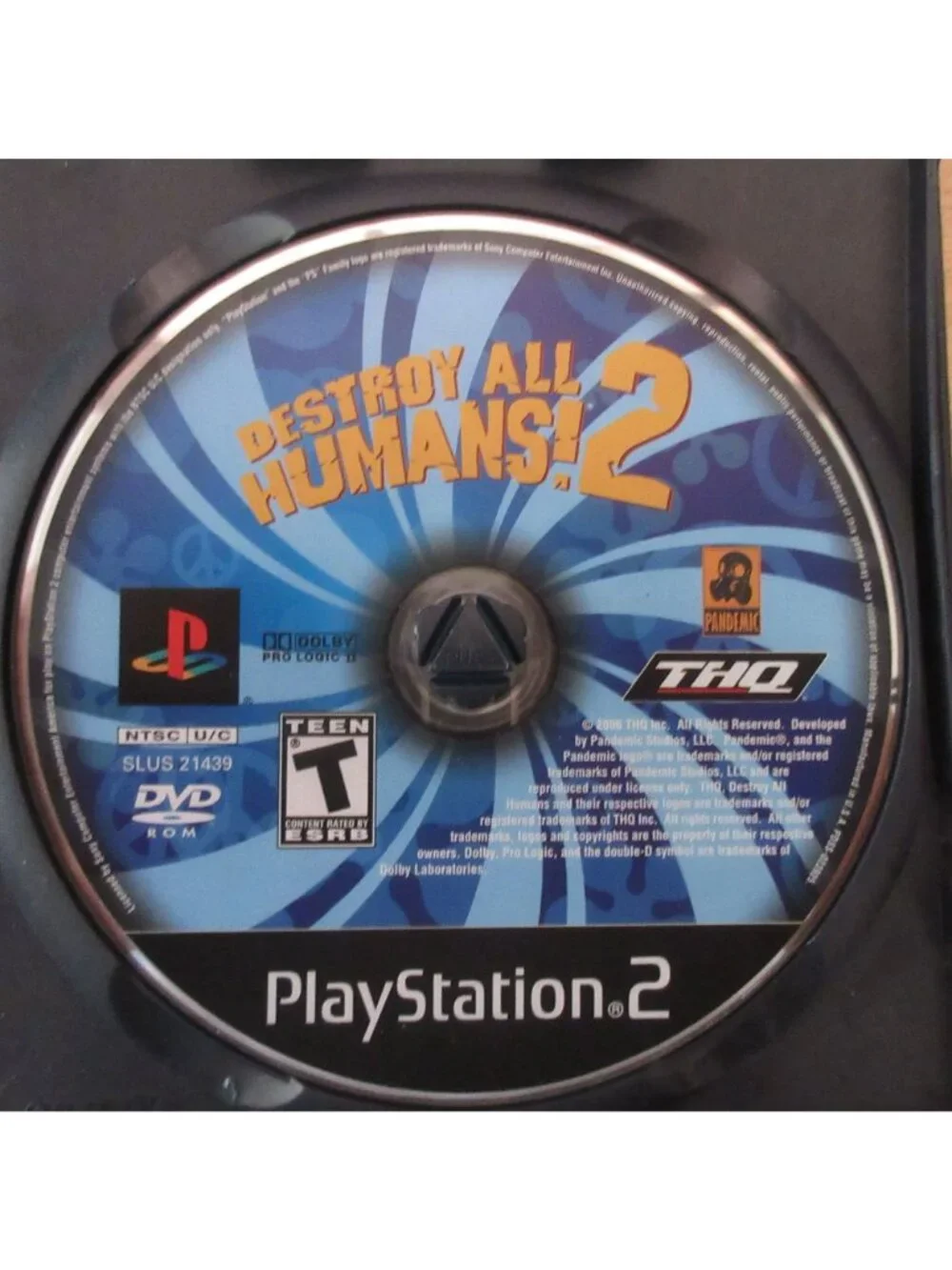 Destroy All Humans 2 (Sony PlayStation 2, 2006) with Manual